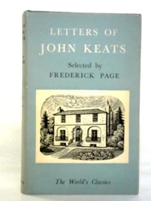 Bild des Verkufers fr Letters of John Keats zum Verkauf von World of Rare Books