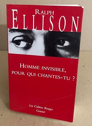 Image du vendeur pour Homme invisible pour qui chantes-tu mis en vente par librairie philippe arnaiz