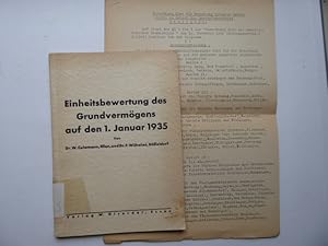Einheitsbewertung des Grundvermögens auf den 1. Januar 1935.