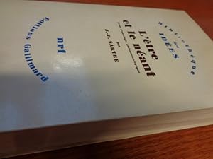 Image du vendeur pour L'etre et le nant. Essai d'ontologie phnomnologique. Librairie Gallimard. Bibliothque des IdeS mis en vente par suspiratio - online bcherstube