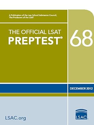 Bild des Verkufers fr The Official LSAT PrepTest 68: (Dec. 2012 LSAT) zum Verkauf von Reliant Bookstore