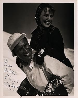 "Liebesbriefe aus dem Engadin". [1938]. [Signierte Original-Fotografie/ signed original photograph].