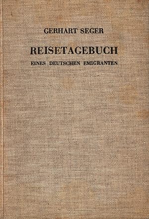 Imagen del vendedor de Reisetagebuch eines deutschen Emigranten. a la venta por Antiquariat Lenzen