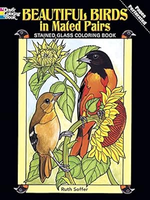 Bild des Verkufers fr Beautiful Birds in Mated Pairs Stained Glass Coloring Book (Dover Nature Stained Glass Coloring Book) zum Verkauf von WeBuyBooks