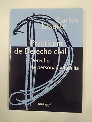 Seller image for Prcticum de derecho civil. Derecho de personas y familia. for sale by TraperaDeKlaus