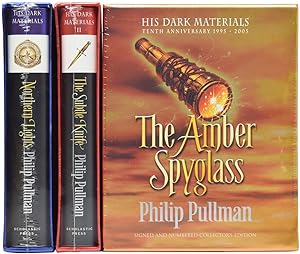 Seller image for His Dark Materials [Tenth Anniversary SIGNED set]. Northern Lights [Golden Compass]. The Subtle Knife. The Amber Spyglass for sale by Adrian Harrington Ltd, PBFA, ABA, ILAB