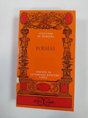 Immagine del venditore per Poesas. Fernando de Herrera. Clsicos Castalia 195. venduto da TraperaDeKlaus