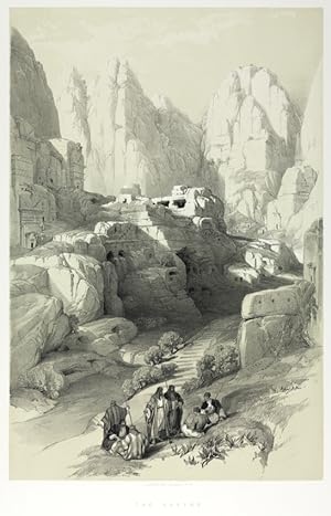 The Ravine after David Roberts,1842 Lithograph