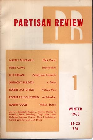 Seller image for Partisan Review: Vol. XXXV, No.1: Winter, 1968 for sale by Dorley House Books, Inc.