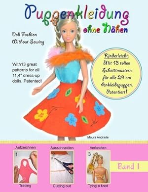 Bild des Verkufers fr Puppenkleidung ohne Nhen, Band 1 - Doll Fashion Without Sewing, Vol. 1 zum Verkauf von BuchWeltWeit Ludwig Meier e.K.