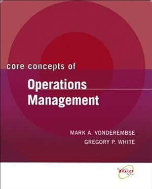 Seller image for Core Concepts of Operations Management for sale by Reliant Bookstore