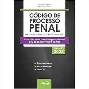 Image du vendeur pour Ver todas as 2 imagens Seguir o Autor Jair Lot Vieira Seguir C digo de Processo Penal 2023: Mni mis en vente par Livro Brasileiro