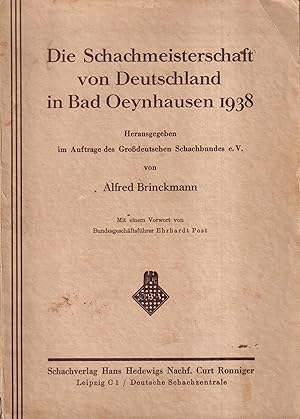 Die Schachmeisterschaft von Deutschland in Bad Oeynhausen 1938