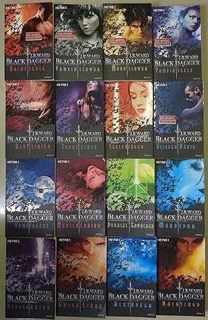 Bild des Verkufers fr 16 Bnde The Black Dagger Brotherhood Blinder Knig; Nachtjagd; Blutopfer; Ewige Liebe; Bruderkrieg; Mondspur; Dunkles Erwachen; Menschenkind; Vampirherz; Seelenjger; Todesfluch; Blutlinen; Vampirseele; Mondschwur; Vampirschwur; Nachtseele zum Verkauf von Leipziger Antiquariat