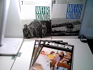 Konvolut: 5 div. Zeitschriften Wehrkunde 1972 und Heer Truppenzeitschrift des Heeres 1976/1977.