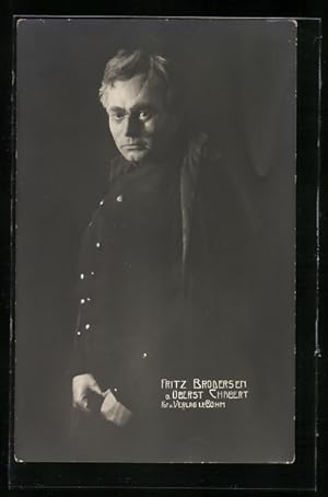 Bild des Verkufers fr Ansichtskarte Opernsnger Fritz Brodersen als Oberst Chabert zum Verkauf von Bartko-Reher