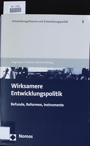 Seller image for Wirksamere Entwicklungspolitik. Befunde, Reformen, Instrumente. for sale by Antiquariat Bookfarm