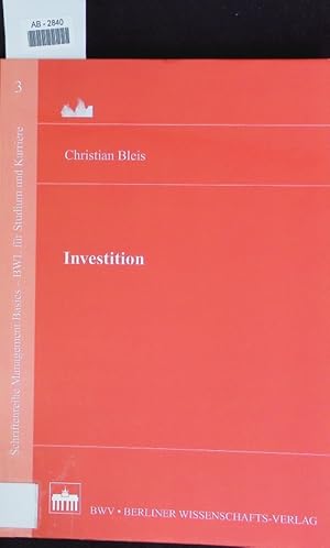 Seller image for Investition. for sale by Antiquariat Bookfarm