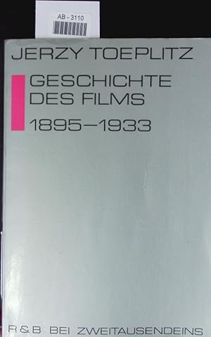Image du vendeur pour Geschichte des Films. 1895-1933. mis en vente par Antiquariat Bookfarm