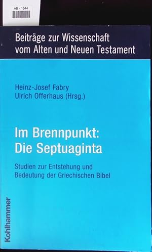 Image du vendeur pour Im Brennpunkt: Die Septuaginta. mis en vente par Antiquariat Bookfarm