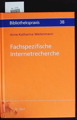 Seller image for Fachspezifische Internetrecherche. for sale by Antiquariat Bookfarm