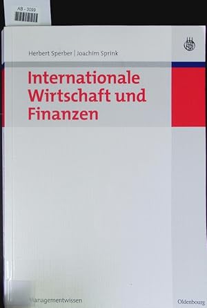 Bild des Verkufers fr Internationale Wirtschaft und Finanzen. zum Verkauf von Antiquariat Bookfarm