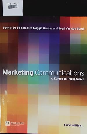 Bild des Verkufers fr Marketing communications. A European perspective. zum Verkauf von Antiquariat Bookfarm