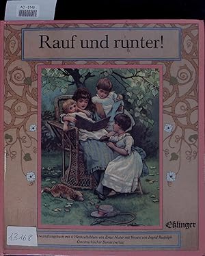 Imagen del vendedor de Rauf und runter!. Ein Verwandlungsbuch mit 6 Wechselbildern von Ernst Nister mit Versen von Ingrid Rudolph. a la venta por Antiquariat Bookfarm