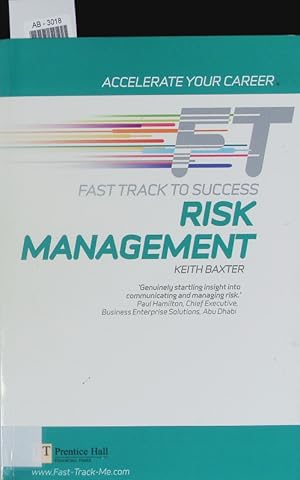 Imagen del vendedor de Fast track to success. Risk management. a la venta por Antiquariat Bookfarm