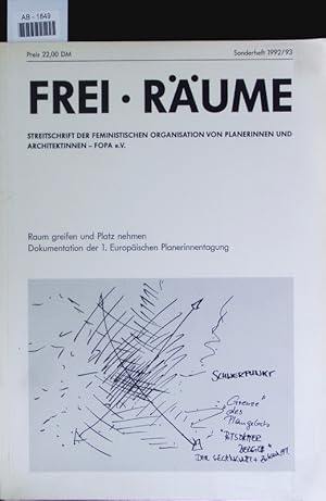 Bild des Verkufers fr Raum greifen und Platz nehmen. Dokumentation der 1. Europischen Planerinnentagung. zum Verkauf von Antiquariat Bookfarm