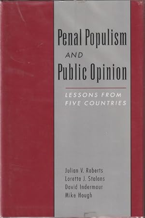 Seller image for Penal Populism and Public Opinion: Lessons from Five Countries for sale by Goulds Book Arcade, Sydney