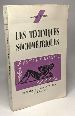 Seller image for Les techniques sociomtriques for sale by crealivres