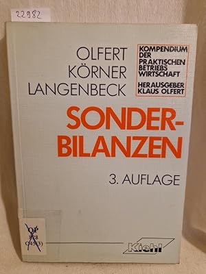 Seller image for Sonderbilanzen. (= Kompendium der praktischen Betriebswirtschaft). for sale by Versandantiquariat Waffel-Schrder