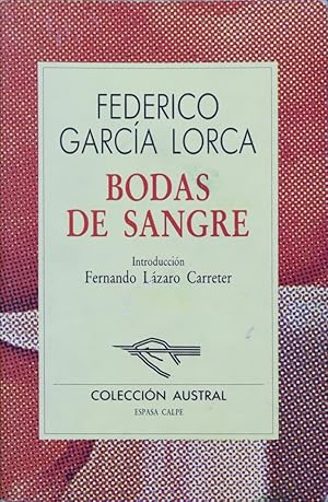 Seller image for Bodas de sangre for sale by Librera Alonso Quijano