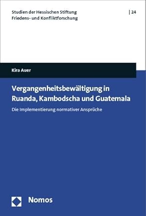 Seller image for Vergangenheitsbewaeltigung in Ruanda, Kambodscha und Guatemala for sale by moluna