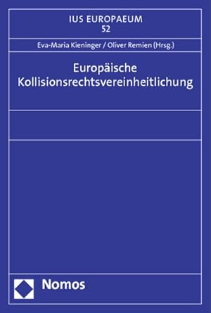 Seller image for Europische Kollisionsrechtsvereinheitlichung for sale by BuchWeltWeit Ludwig Meier e.K.