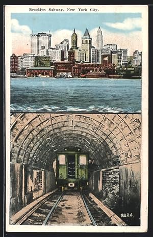 Image du vendeur pour Ansichtskarte New York City, Brooklyn Subway, Panorama mis en vente par Bartko-Reher