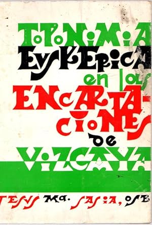 Image du vendeur pour Toponimia euskerica en las encartaciones de Vizcaya . mis en vente par Librera Astarloa