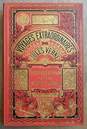 Image du vendeur pour Cinq semaines en ballon. Voyage de dcouvertes en Afrique par trois anglais. [Suivi de :] Voyage au centre de la Terre. mis en vente par Librairie les mains dans les poches