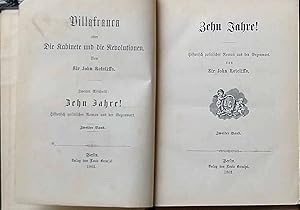 Zehn Jahre ! - Zweiter Band. (= Zweiter Abschnitt von "Villafranca oder die Kabinette und die Rev...