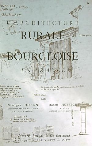 Image du vendeur pour L' Architecture rurale & bourgeoise en France mis en vente par Miliardi di Parole