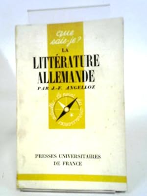 Seller image for La Litterature Allemande for sale by World of Rare Books