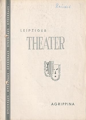 Seller image for Programmheft Georg Friedrich Hndel AGRIPPINA Spielzeit 1958 / 59 Heft 18 for sale by Programmhefte24 Schauspiel und Musiktheater der letzten 150 Jahre