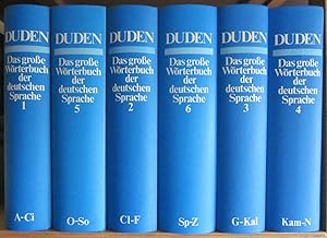 Seller image for Das groe Wrterbuch der deutschen Sprache in sechs Bnden. Durchgesehenr Nachdruck. for sale by Antiquariat Roland Ggler