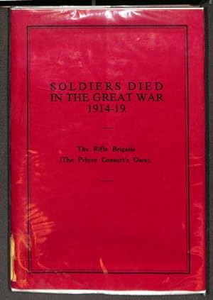 Seller image for Rifle Brigade (The Prince Consort's Own) (Pt. 74) (Soldiers Died in the Great War, 1914-19) for sale by WeBuyBooks