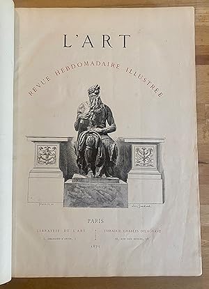 L'art, revue hebdomadaire illustrée, première année, Tome III