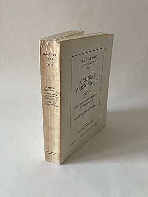 Image du vendeur pour Cahiers personnels. Notes pour les journes de Florbelle. Adlaide de Brunswick. Oeuvres compltes XIII mis en vente par Xavier Pollet