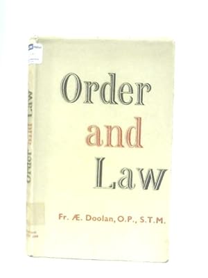 Seller image for Order and Law for sale by World of Rare Books