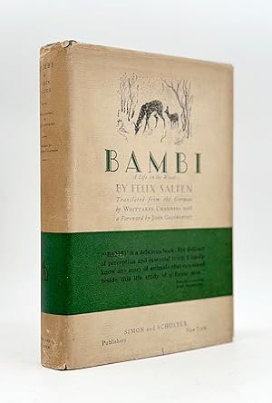 Bild des Verkufers fr Bambi. A Life in the Woods. Foreword by John Galsworthy. [Translated by Whittaker Chambers] zum Verkauf von James Cummins Bookseller, ABAA