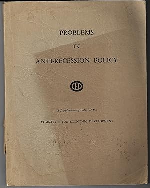Immagine del venditore per Problems in Anti-Recession Policy venduto da E. M. Maurice Books, ABAA